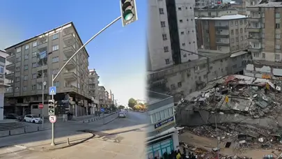 Büyük yıkımın fotoğrafları: Depremin öncesi ve sonrası