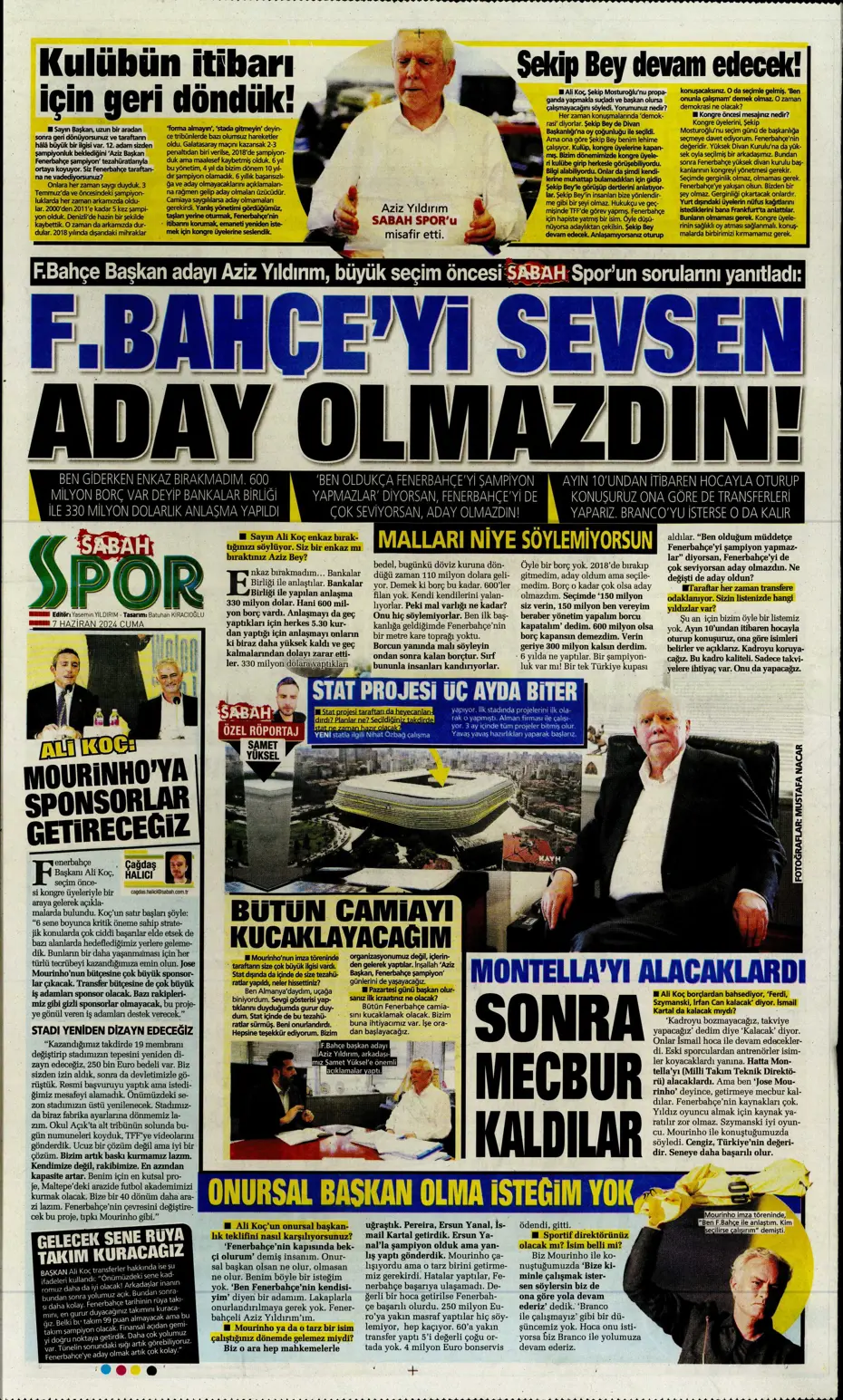 "Fener'e 'Uçan Koreli'" | Sporun manşetleri (7 Haziran 2024) - 23 "Fener'e 'Uçan Koreli'" | Sporun manşetleri (7 Haziran 2024) - 23
