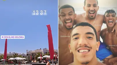Trabzonsporlu futbolcudan çıldırtan paylaşım! Takım kampta, o plajda