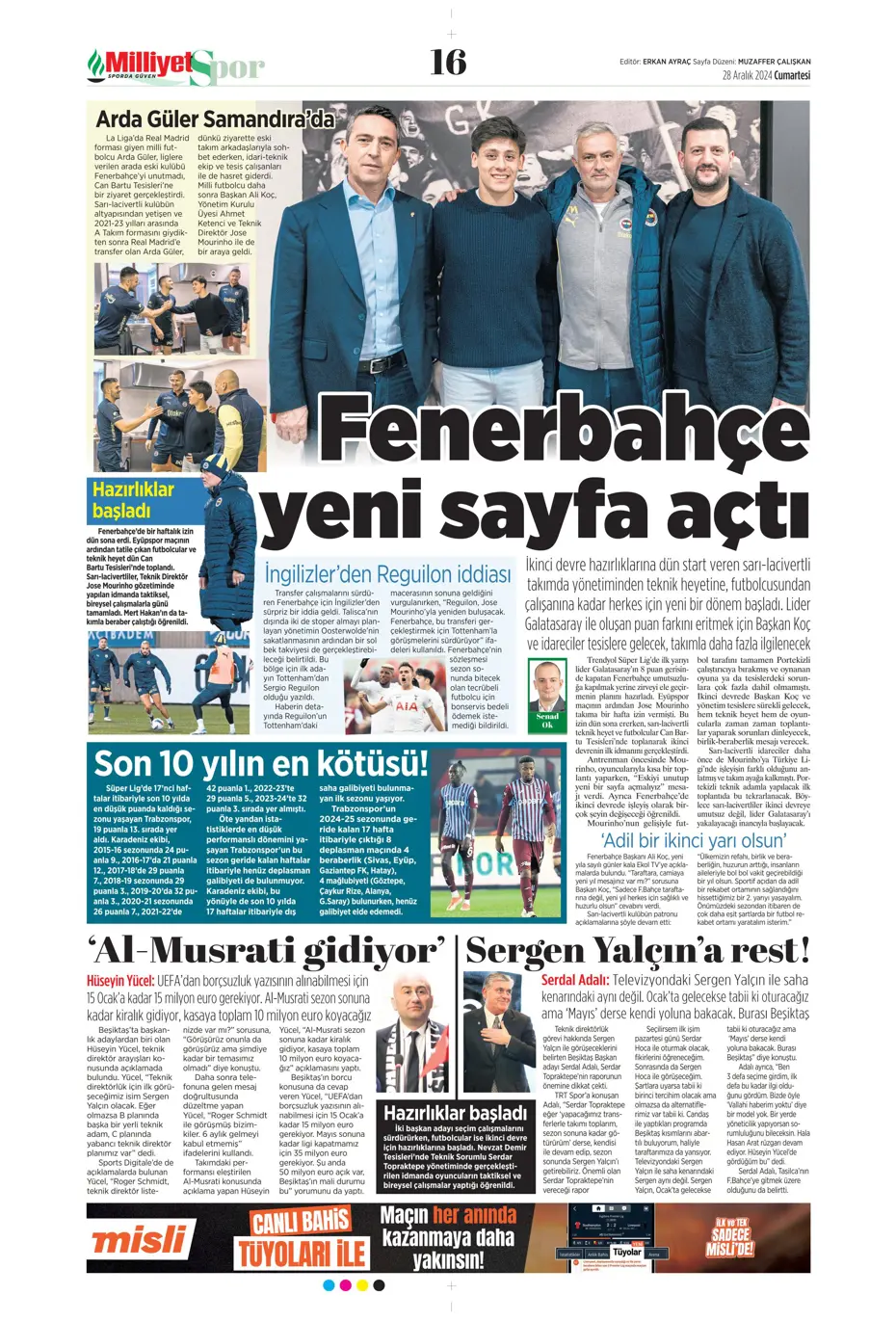 "Ronaldo'nun talebiyle En-Nesyri'ye 40 milyon euro" | Sporun manşetleri - 20