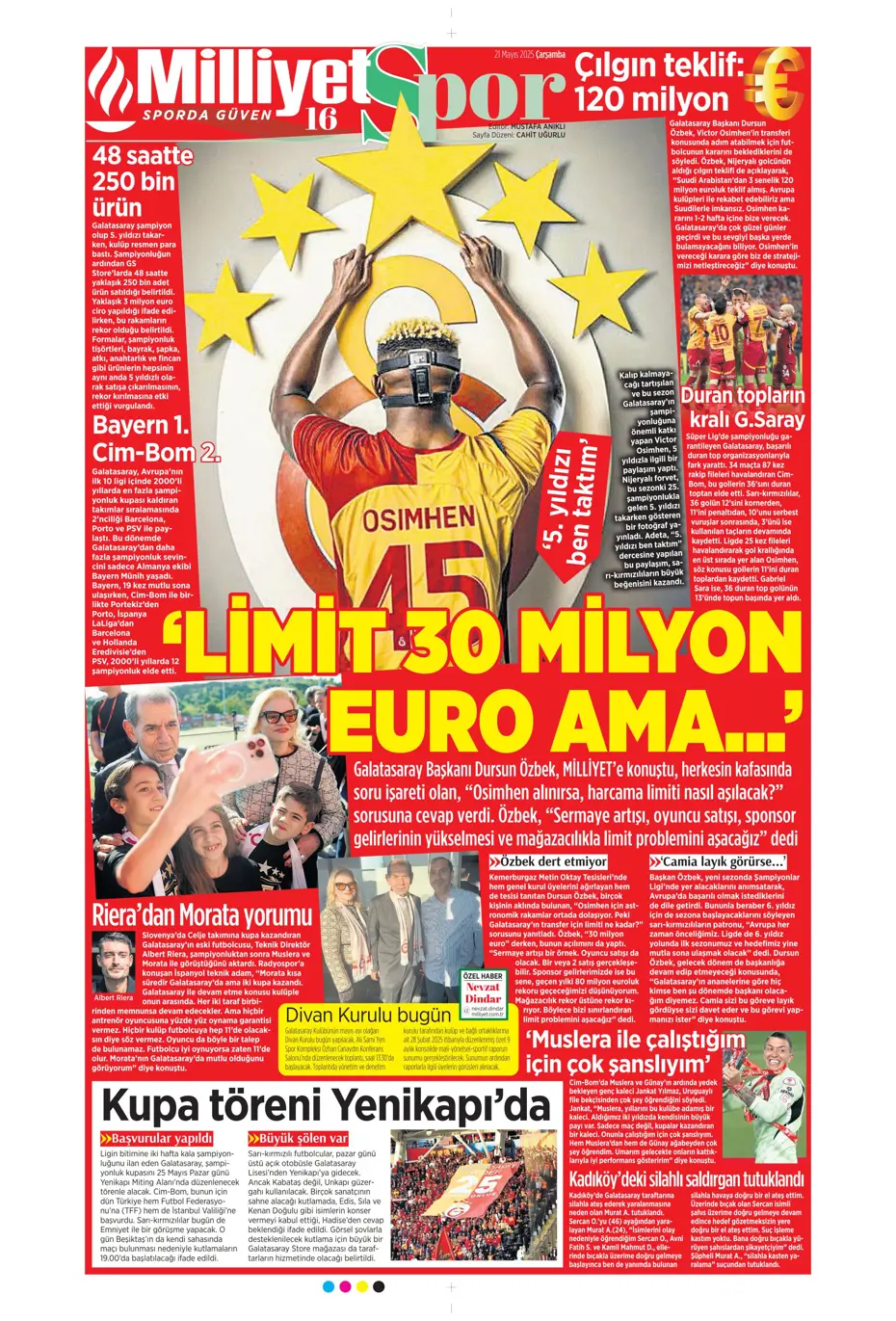 "İşte Sane teklifi" | Sporun manşetleri - 22