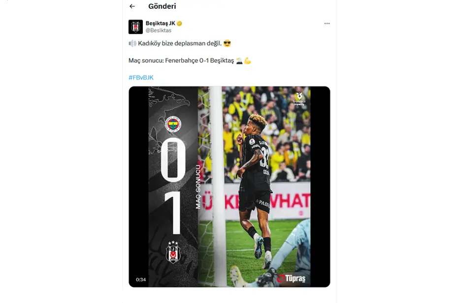 Beşiktaş'tan derbi galibiyeti paylaşımları: "Evim, güzel evim" - 3