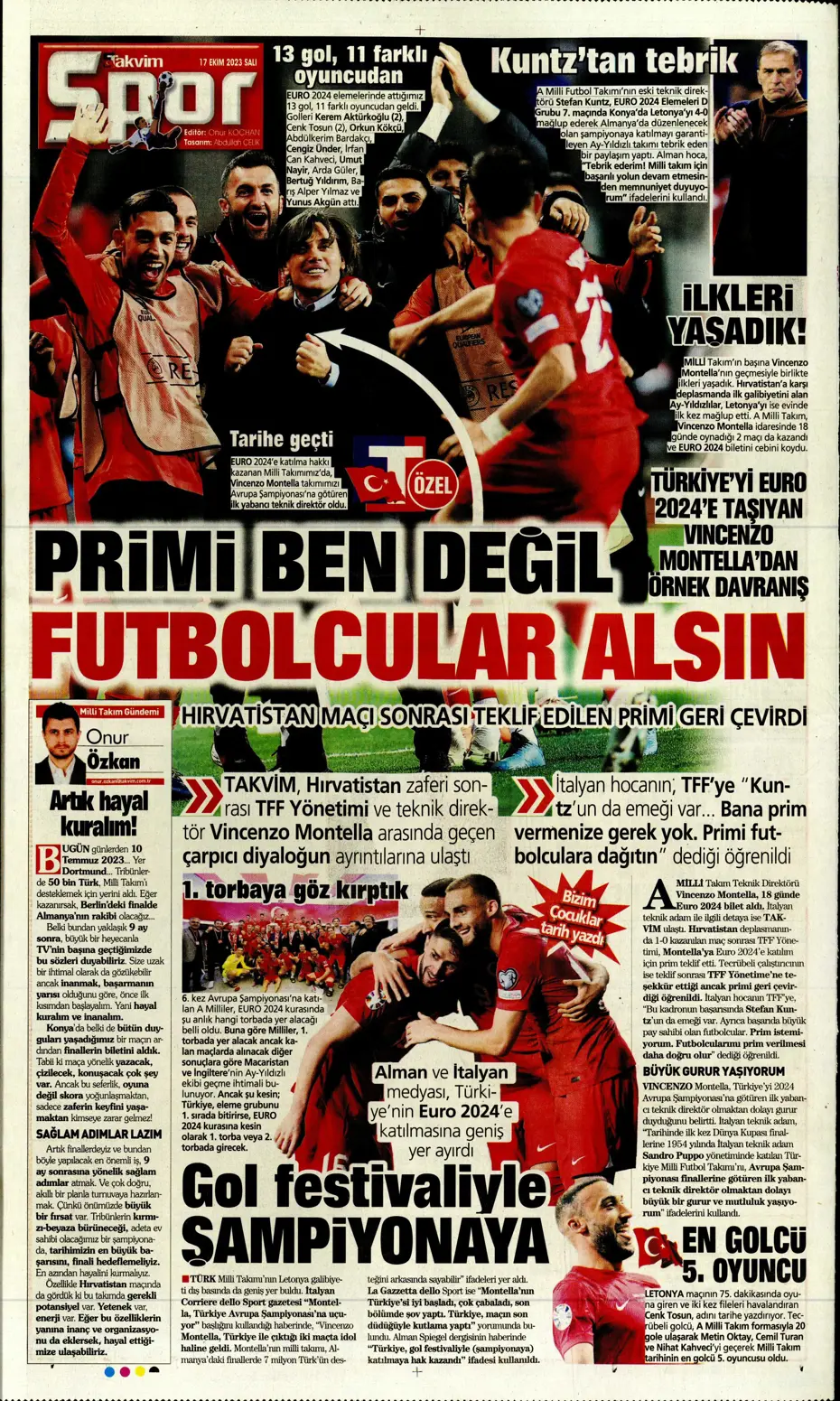 "Türk duvarı Abdülkerim Bardakcı" | Sporun manşetleri (17 Ekim 2023) - 38 "Türk duvarı Abdülkerim Bardakcı" | Sporun manşetleri (17 Ekim 2023) - 38