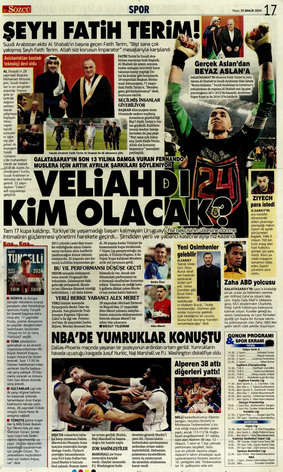 "Mikautadze'de sona doğru" | Sporun manşetleri (29 Aralık 2024) - 35