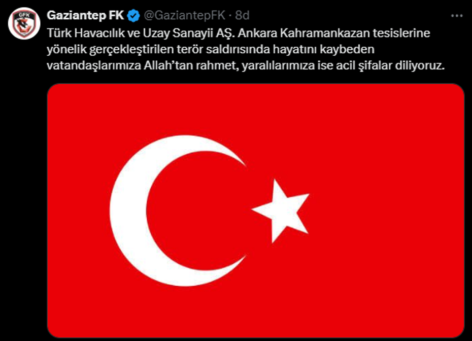 Spor camiası Ankara'daki terör saldırısını kınadı - 2