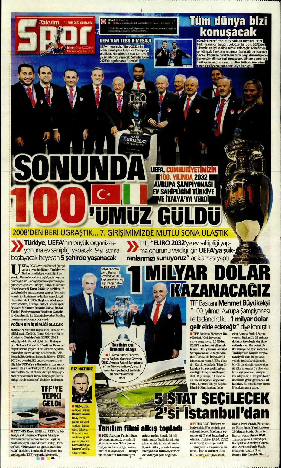 "Sergio Oliveira'ya yol göründü" | Sporun manşetleri (11 Ekim 2023) - 35