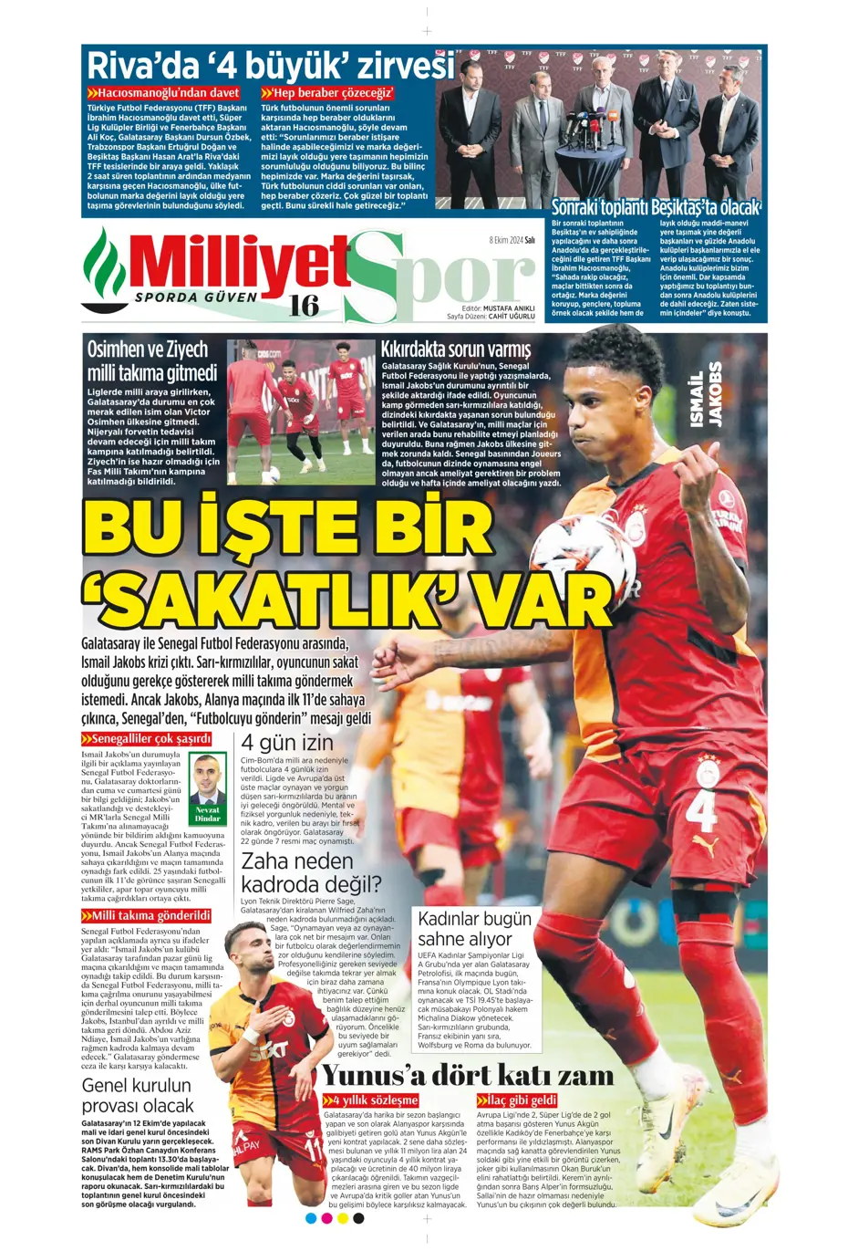 "Fenerbahçe'ye sürpriz golcü" | Sporun manşetleri (8 Ekim 2024) - 23