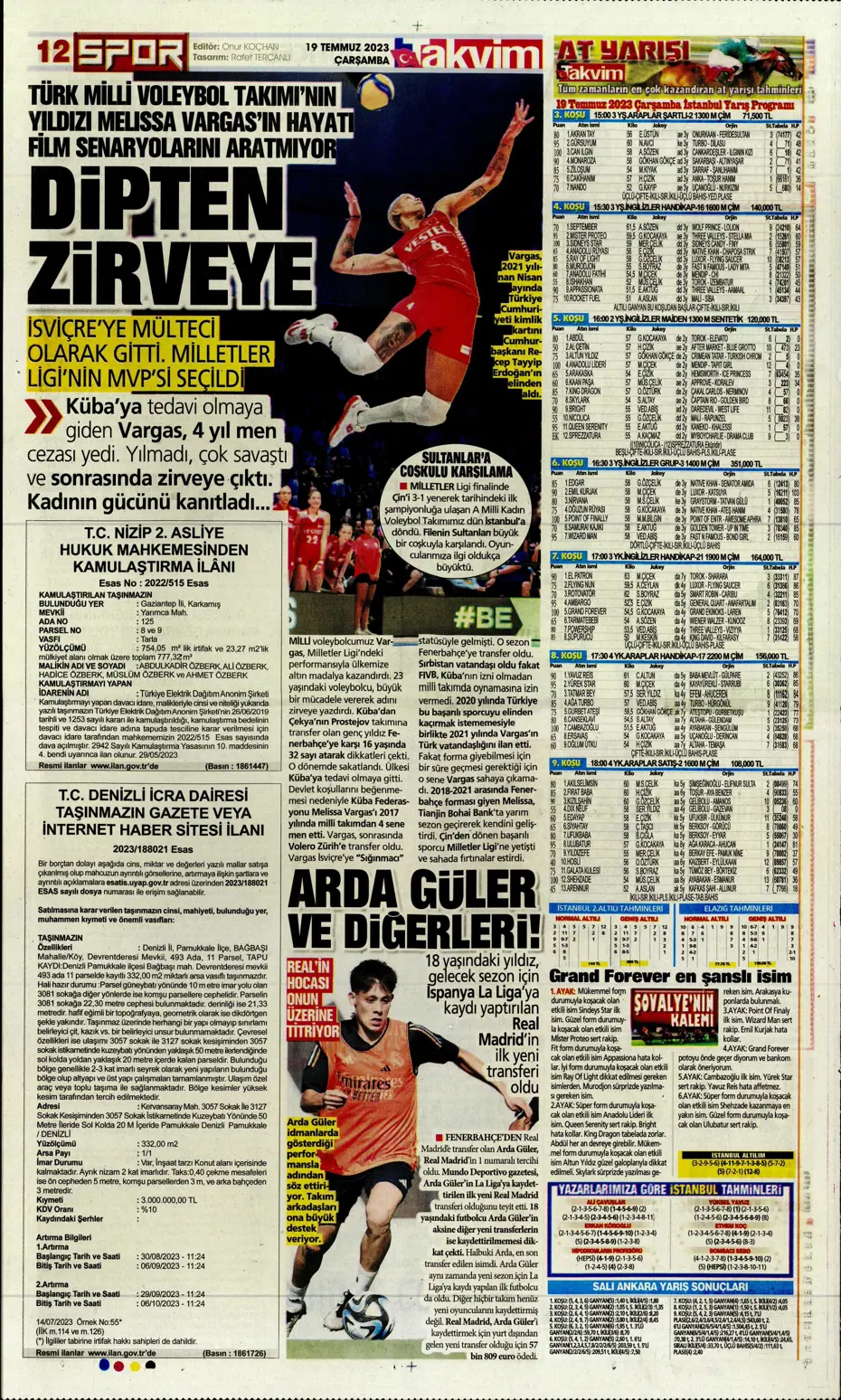 "Dünya Fenerbahçeliler Günü'nde taraftarlara 3 yıldız hediye" | Sporun manşetleri (19 Temmuz 2023) - 26 "Dünya Fenerbahçeliler Günü'nde taraftarlara 3 yıldız hediye" | Sporun manşetleri (19 Temmuz 2023) - 26