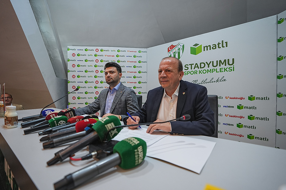Bursaspor'dan 40 milyon TL'lik stadyum sponsorluğu anlaşması
