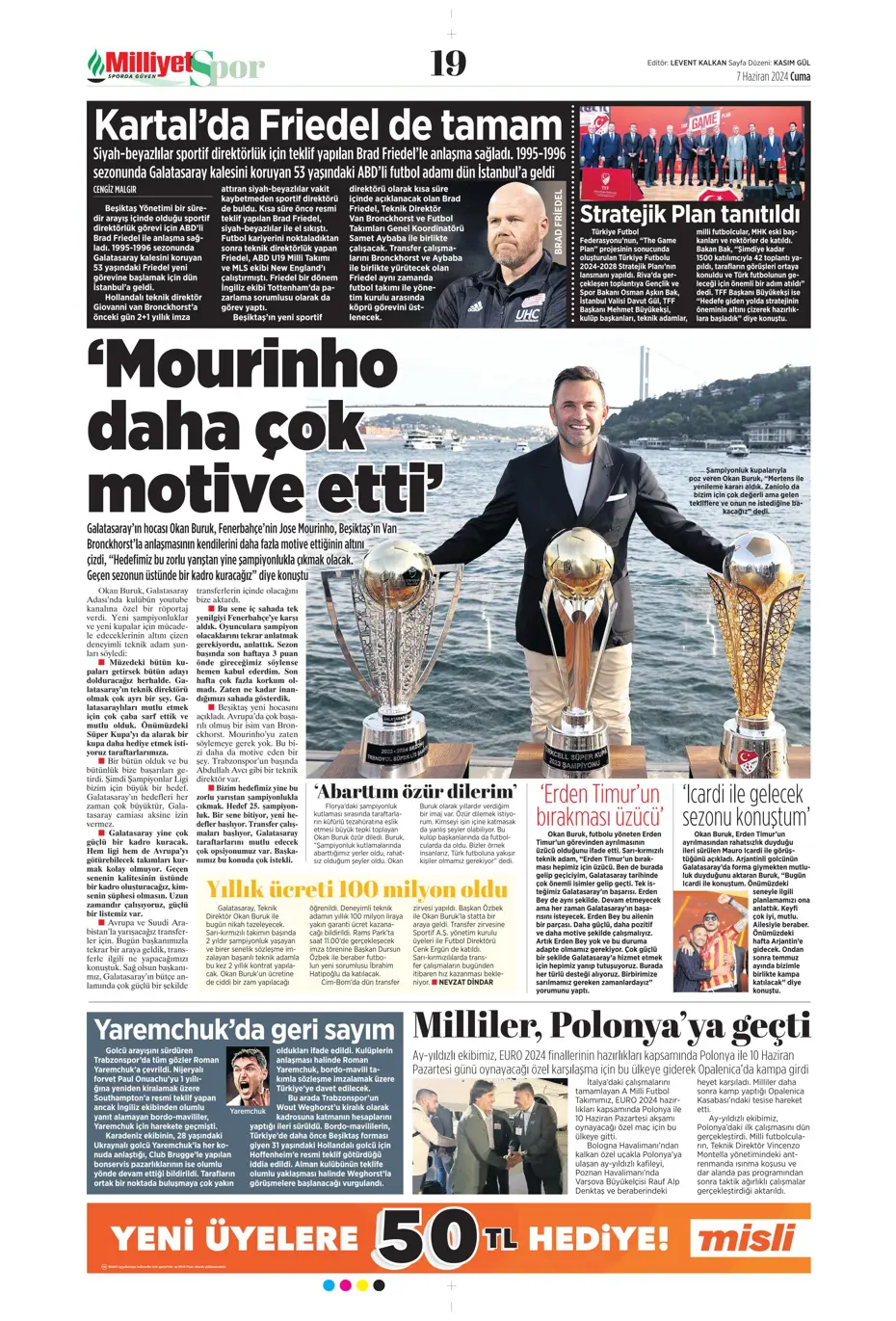 "Fener'e 'Uçan Koreli'" | Sporun manşetleri (7 Haziran 2024) - 22 "Fener'e 'Uçan Koreli'" | Sporun manşetleri (7 Haziran 2024) - 22