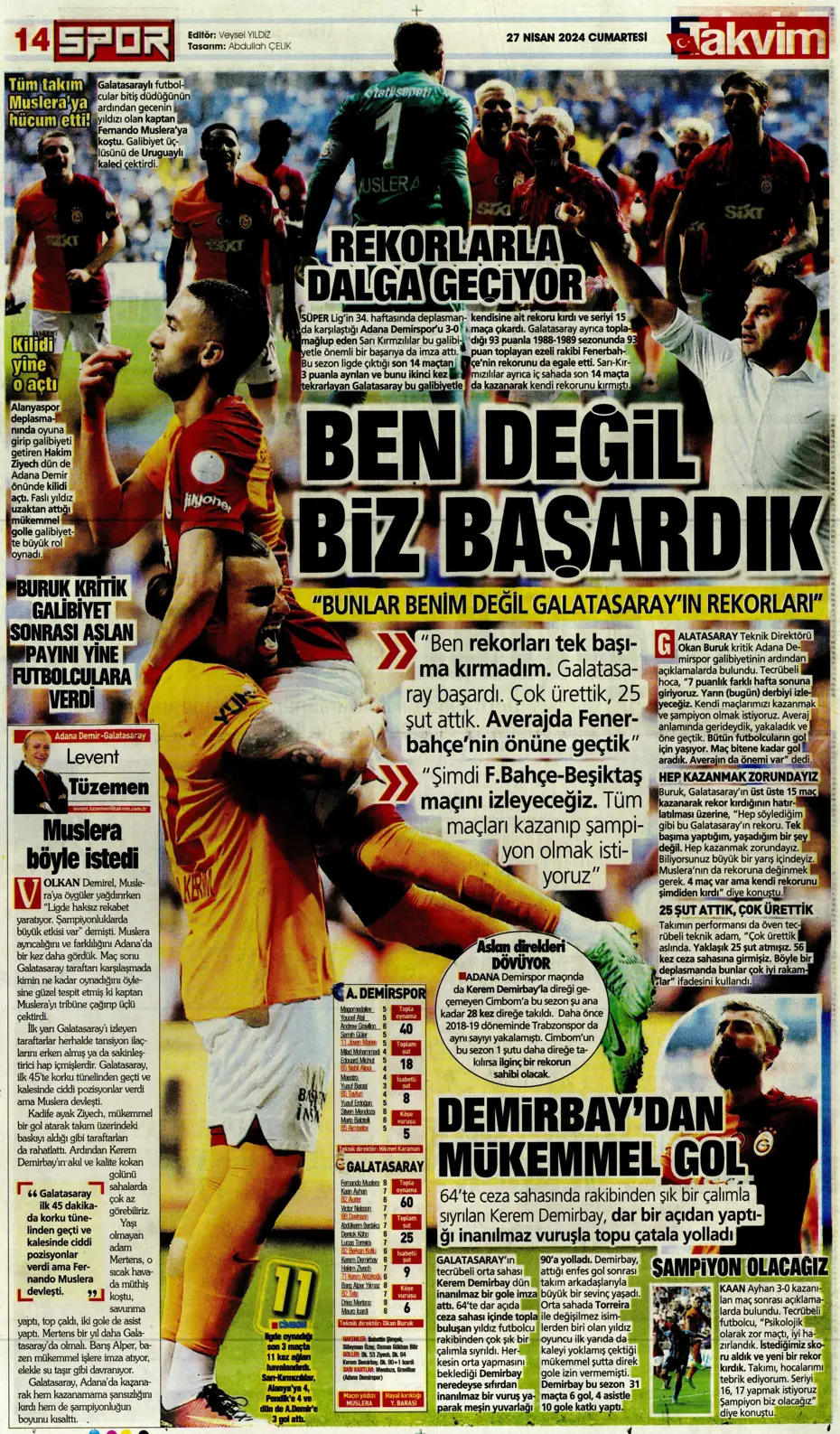 "Kadıköy'de dev kapışma" | Sporun Manşetleri - 37