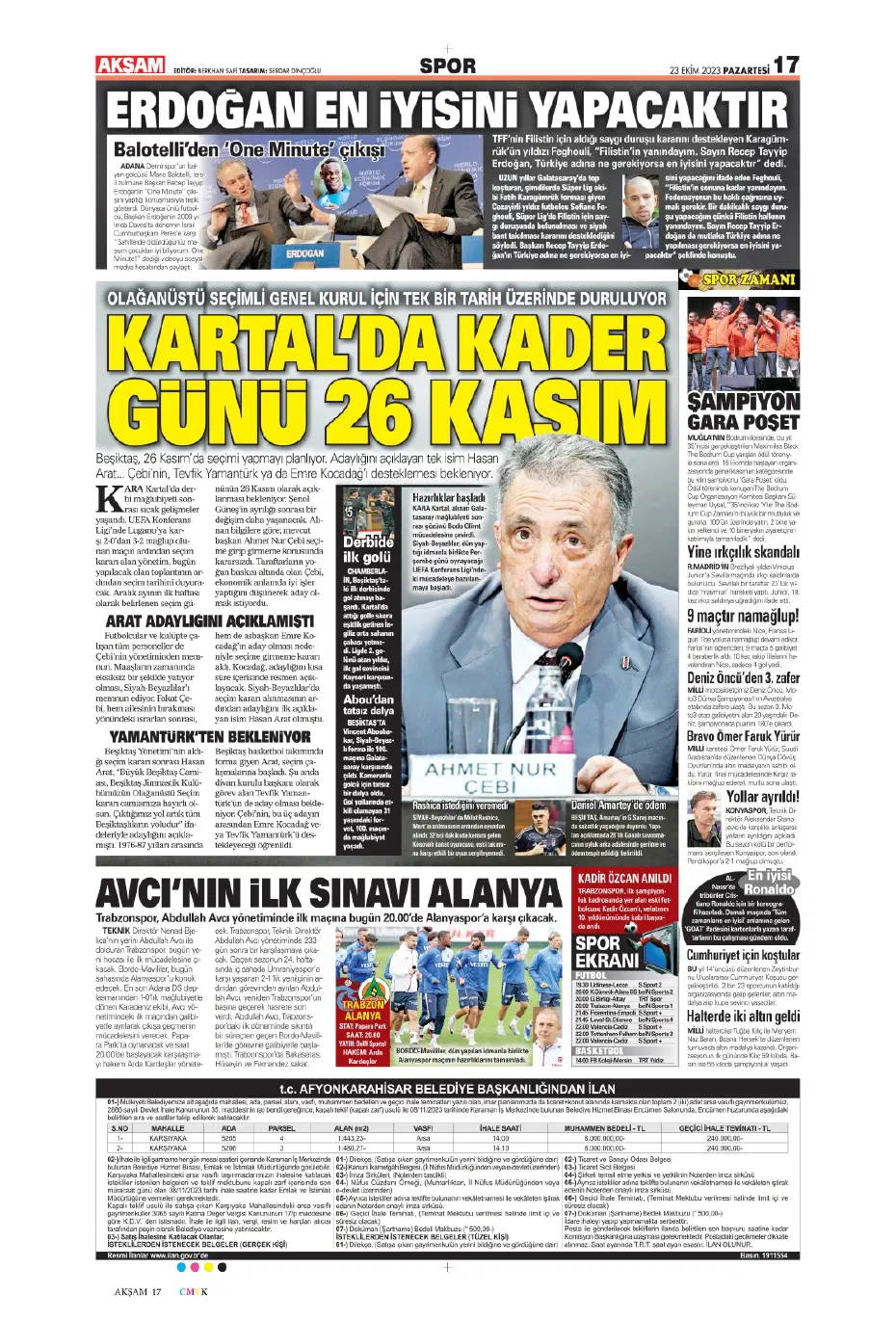 "Rekorları kıra kıra zirvede" | Sporun manşetleri (23 Ekim 2023) - 3 "Rekorları kıra kıra zirvede" | Sporun manşetleri (23 Ekim 2023) - 3