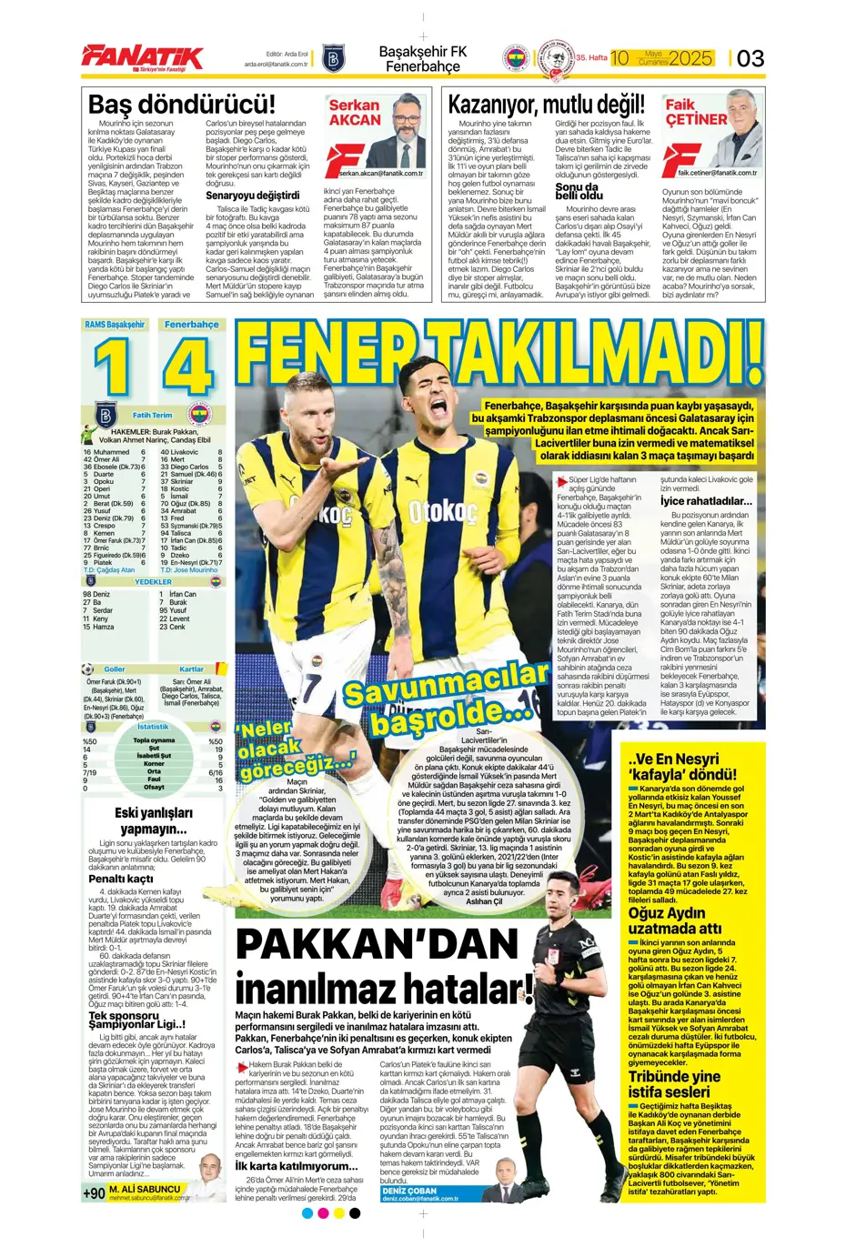 "Türkiye'de bir ilk oldu" | Sporun manşetleri (10 Mayıs 2025) - 5