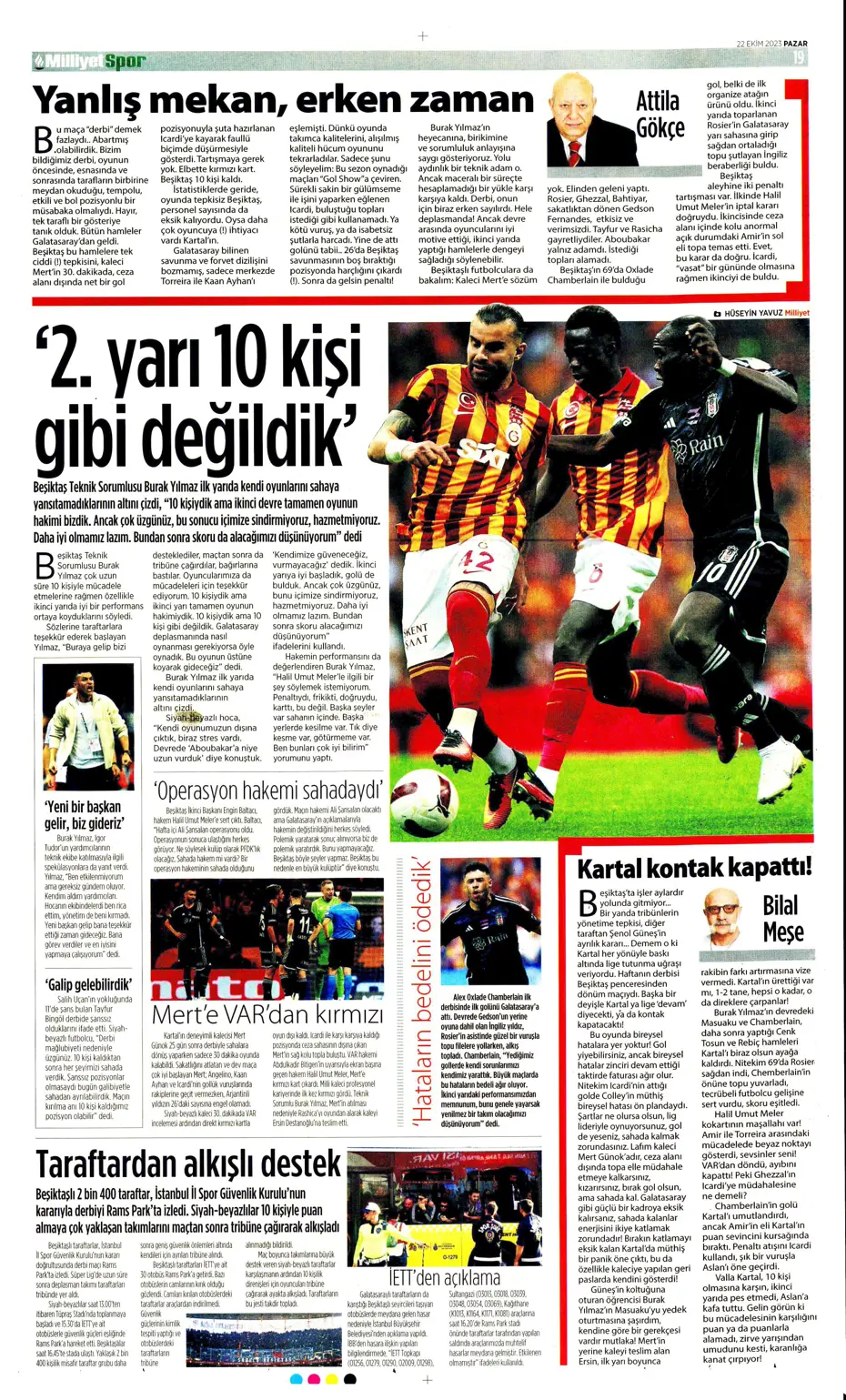 "Derbilerin Aslanı" | Sporun manşetleri (22 Ekim 2023) - 27