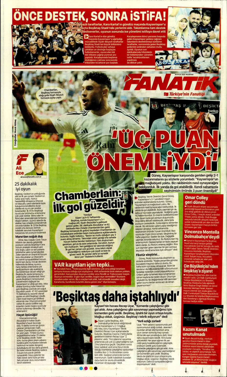 "Hesaplar Kahveci'den" | Sporun manşetleri (25 Eylül 2023) - 11