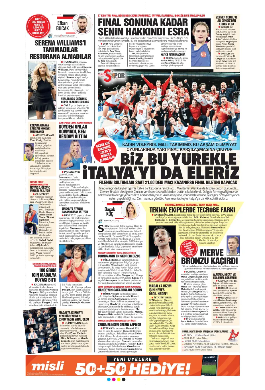 "Aslan'dan 3 yıldıza teklif" | Sporun manşetleri (8 Ağustos 2024) - 17 "Aslan'dan 3 yıldıza teklif" | Sporun manşetleri (8 Ağustos 2024) - 17