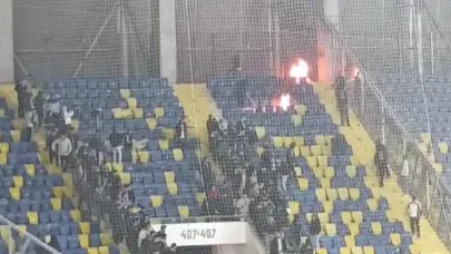 Deplasman yasağının kalktığı maçta olay!