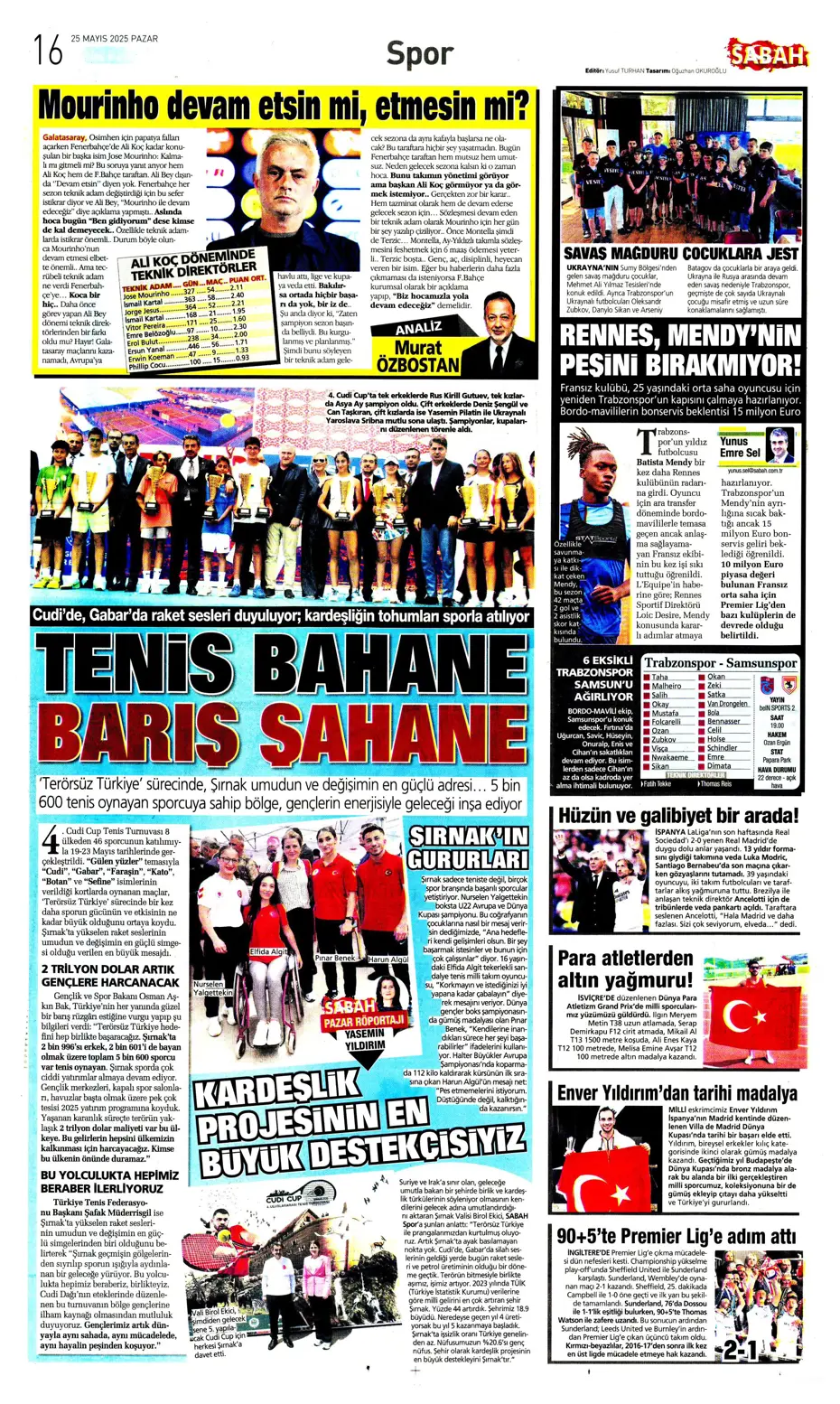 "Kap kupayı, tak yıldızı" | Sporun manşetleri - 28