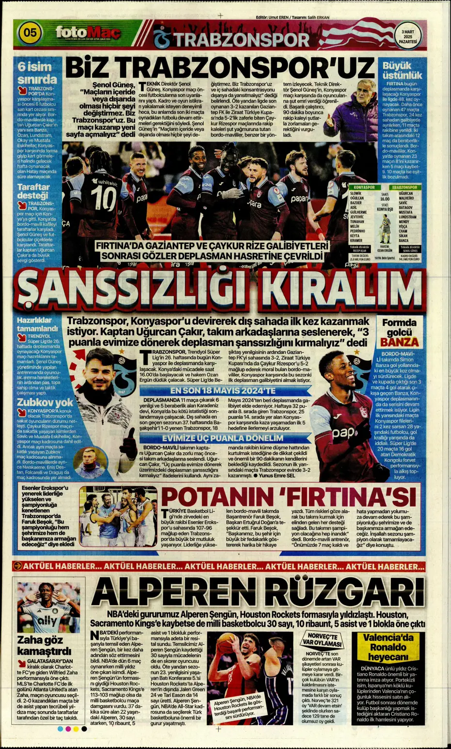 "Zirvede fark 4" | Sporun manşetleri - 10