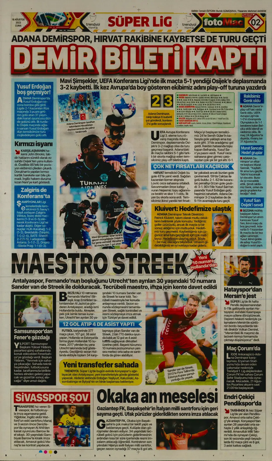 "Türkler geliyor" | Sporun Manşetleri (18 Ağustos 2023) - 13 "Türkler geliyor" | Sporun Manşetleri (18 Ağustos 2023) - 13