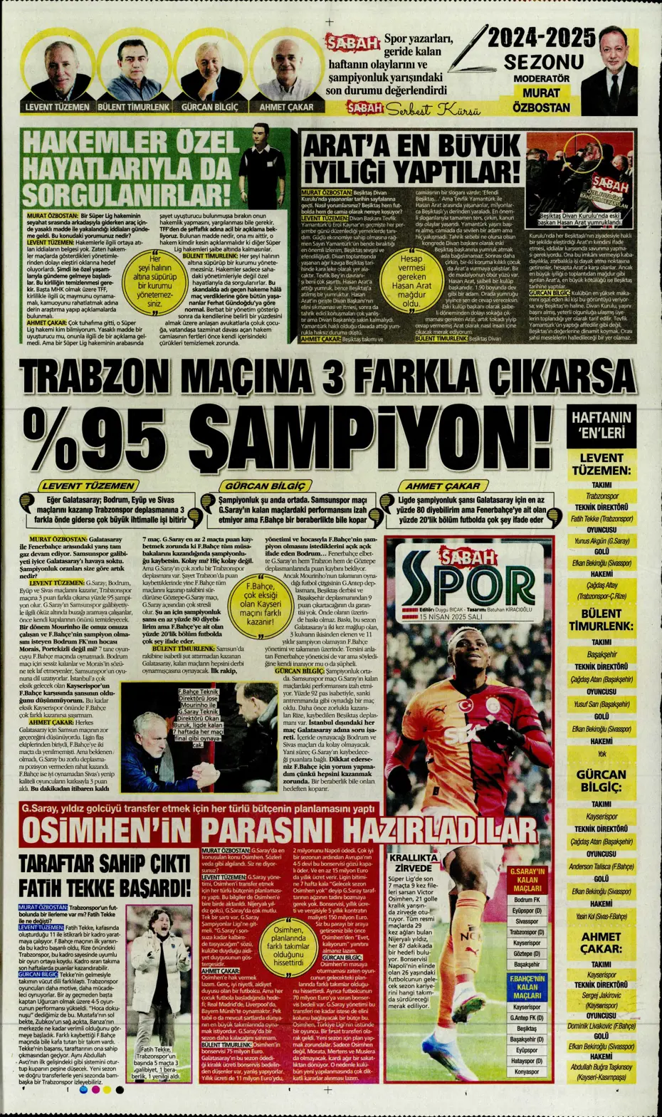 "Aslan'da De Bruyne hazırlığı" | Sporun manşetleri - 28