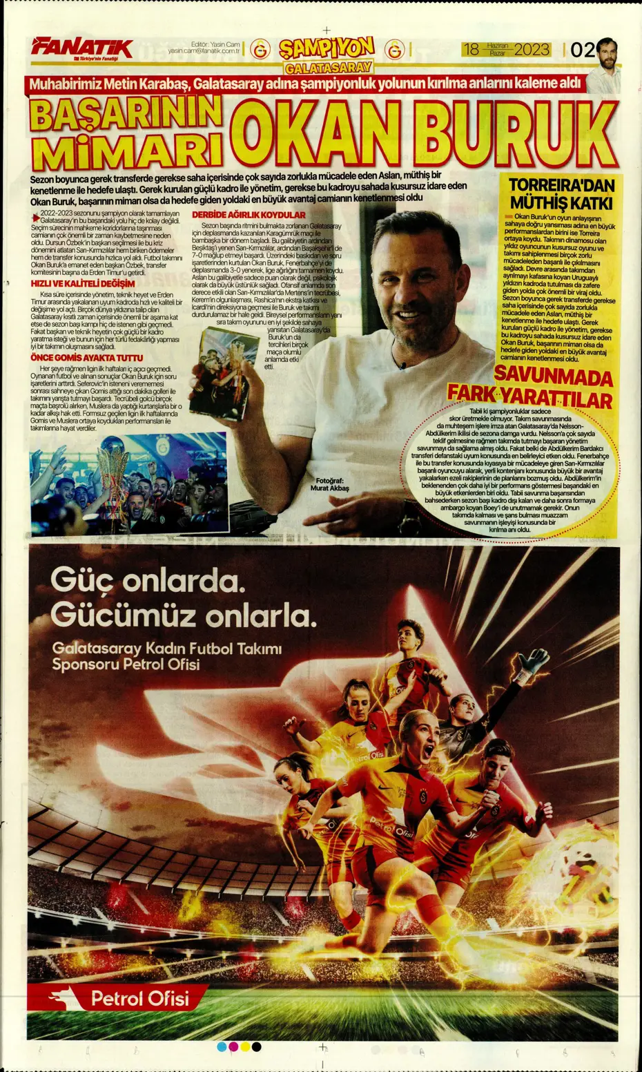 "Dzeko bavulları topluyor" Sporun manşetleri (18 Haziran 2023) - 3