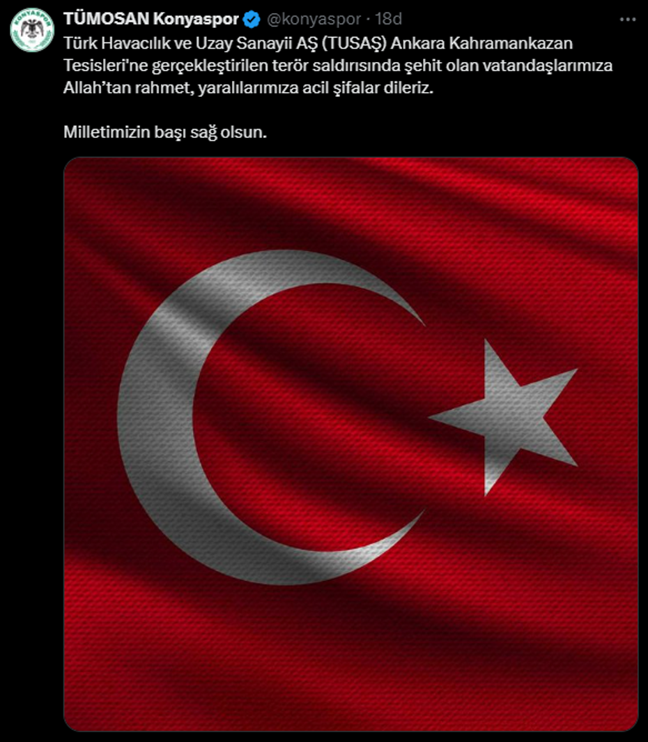 Spor camiası Ankara'daki terör saldırısını kınadı - 9