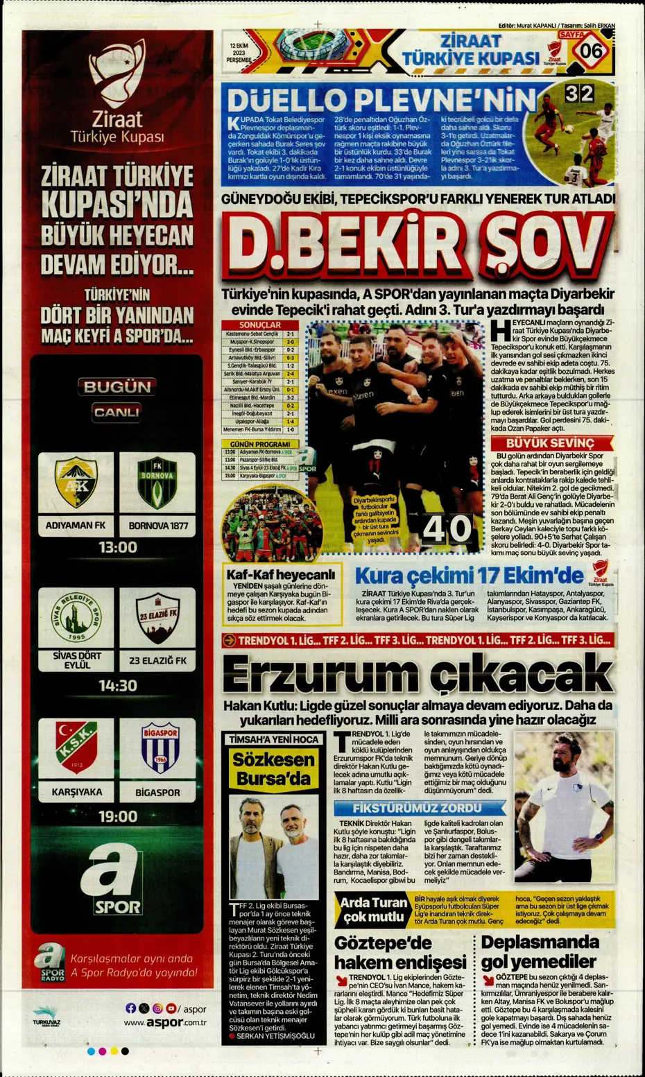 "Amiral gemisi Galatasaray" | Sporun manşetleri (12 Ekim 2023) - 15