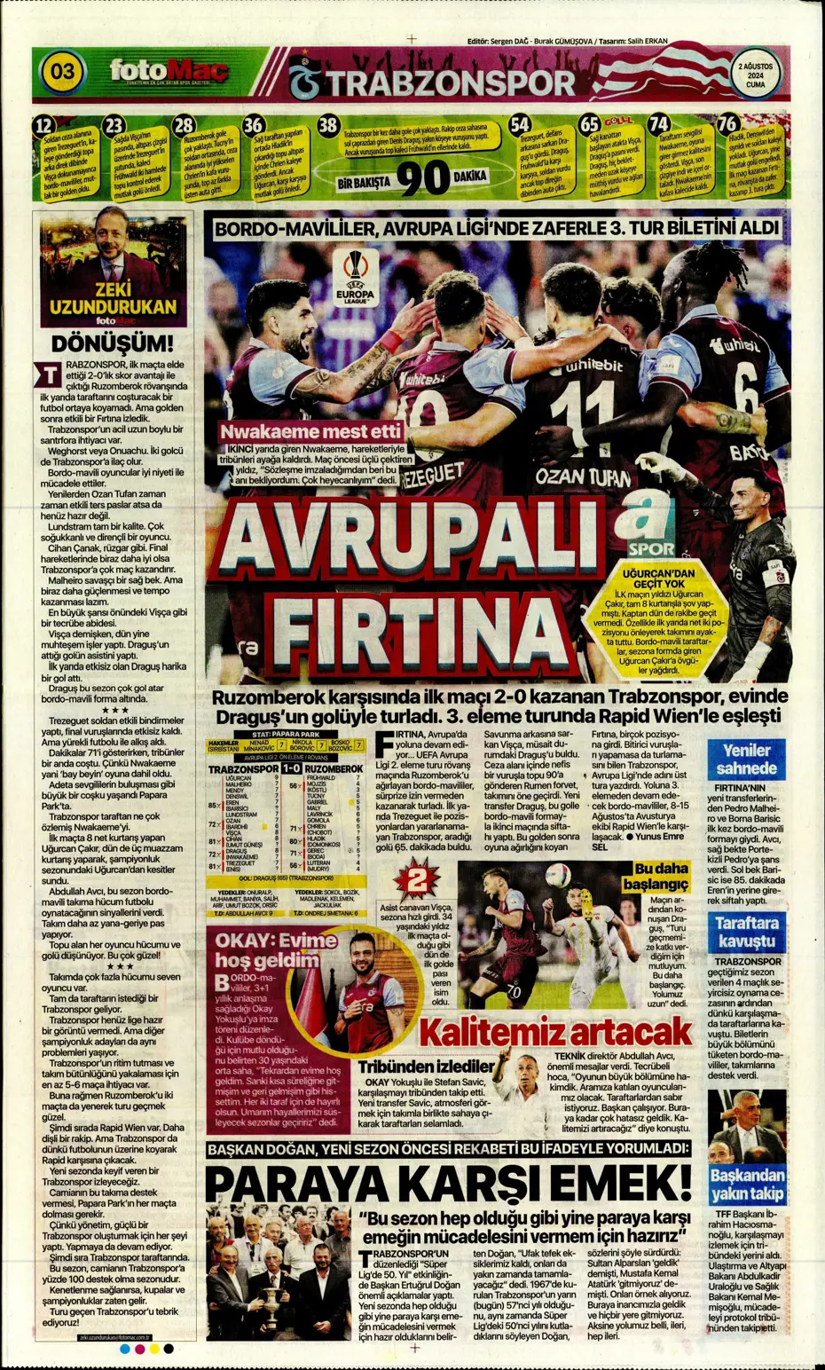 "Amrabat adım adım Kadıköy'e" | Sporun manşetleri - 11