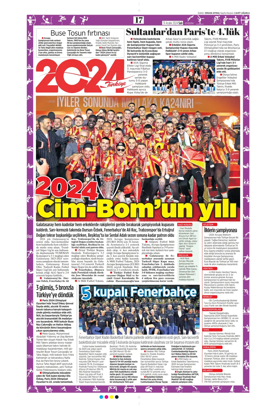 "Sergen Yalçın'la ilk görüşme" | Sporun manşetleri - 22