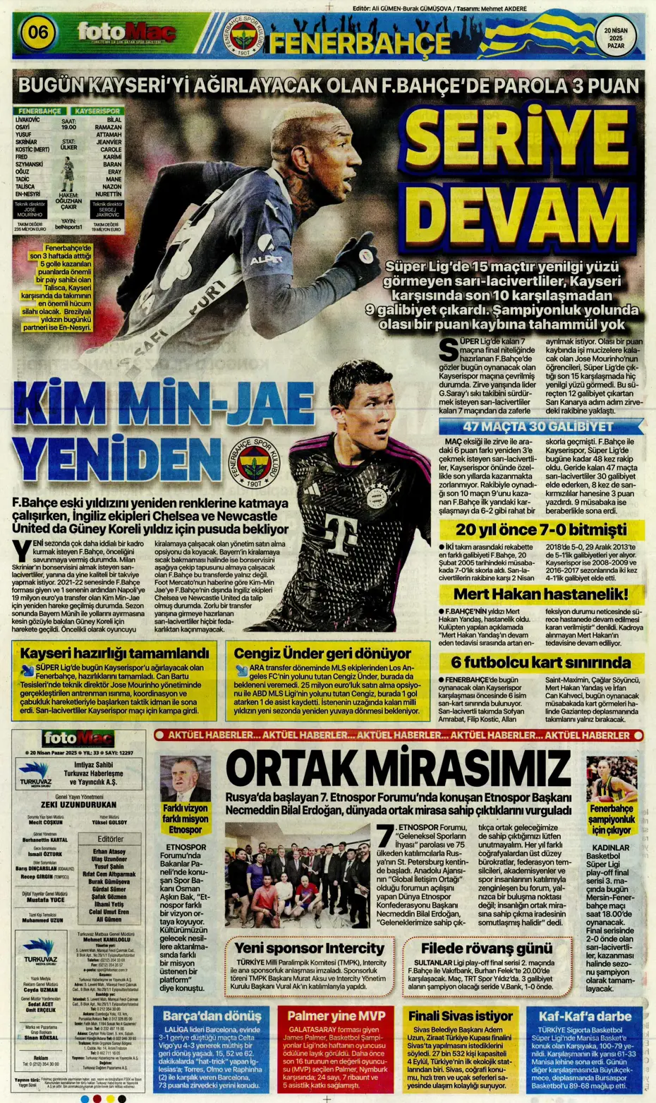 "Oğuz Aydın için geldiler" | Sporun manşetleri - 14