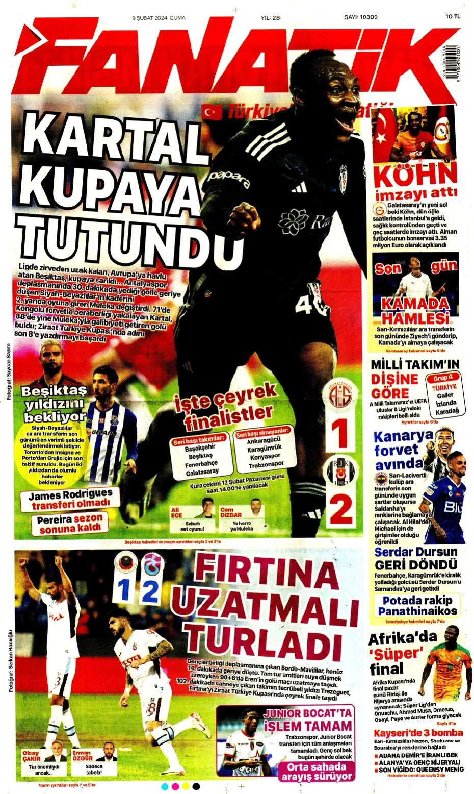 "Icardi &amp; Dzeko'yu geçti" | Sporun manşetleri (9 Şubat 2024) - 3
