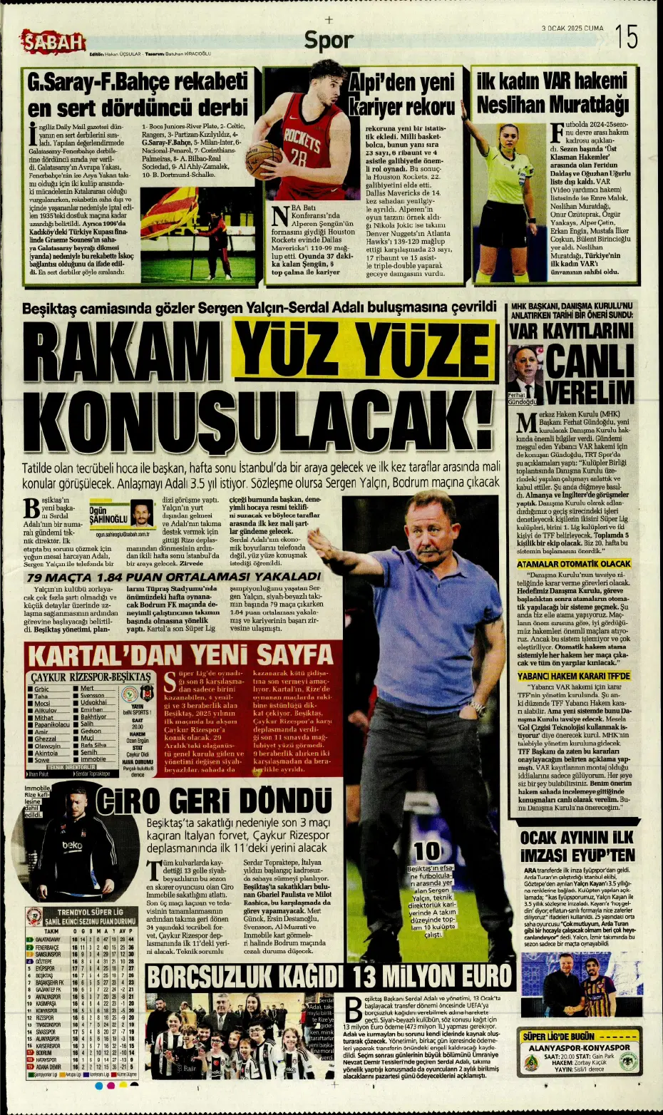 "Fatih Terim, Galatasaray'ın yıldızını istiyor" | Sporun manşetleri - 13