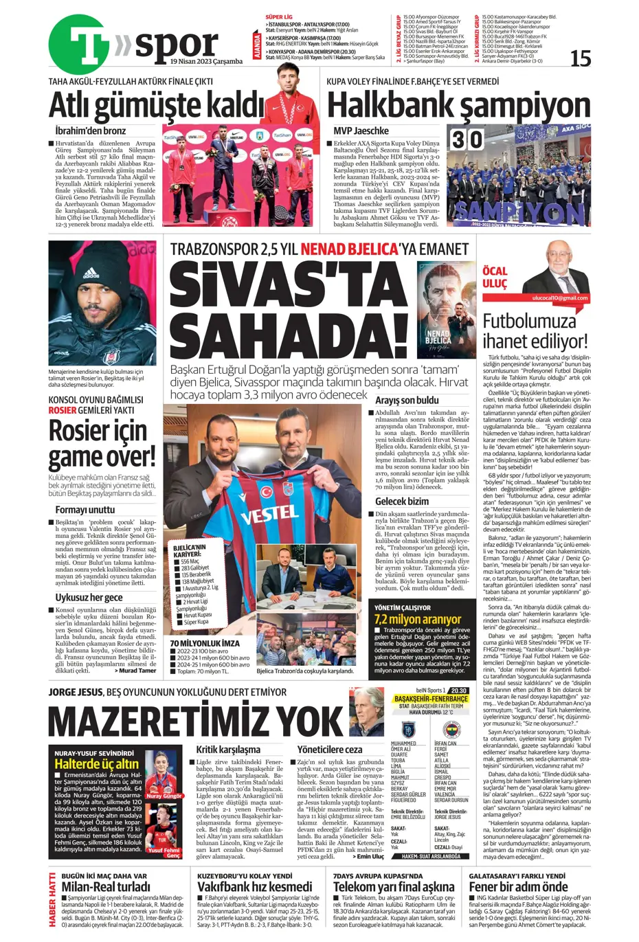 "Galatasaray'ın şov gecesi" | Sporun Manşetleri - 38 "Galatasaray'ın şov gecesi" | Sporun Manşetleri - 38