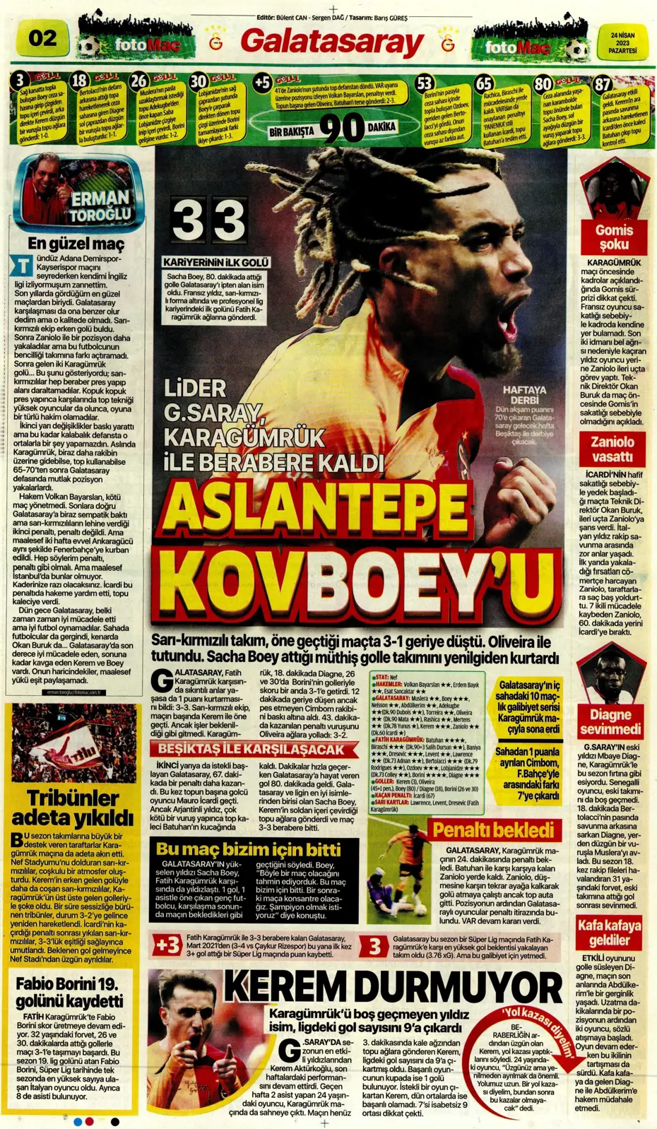 "Buruk bayram" | Sporun manşetleri (24 Nisan 2023) - 11