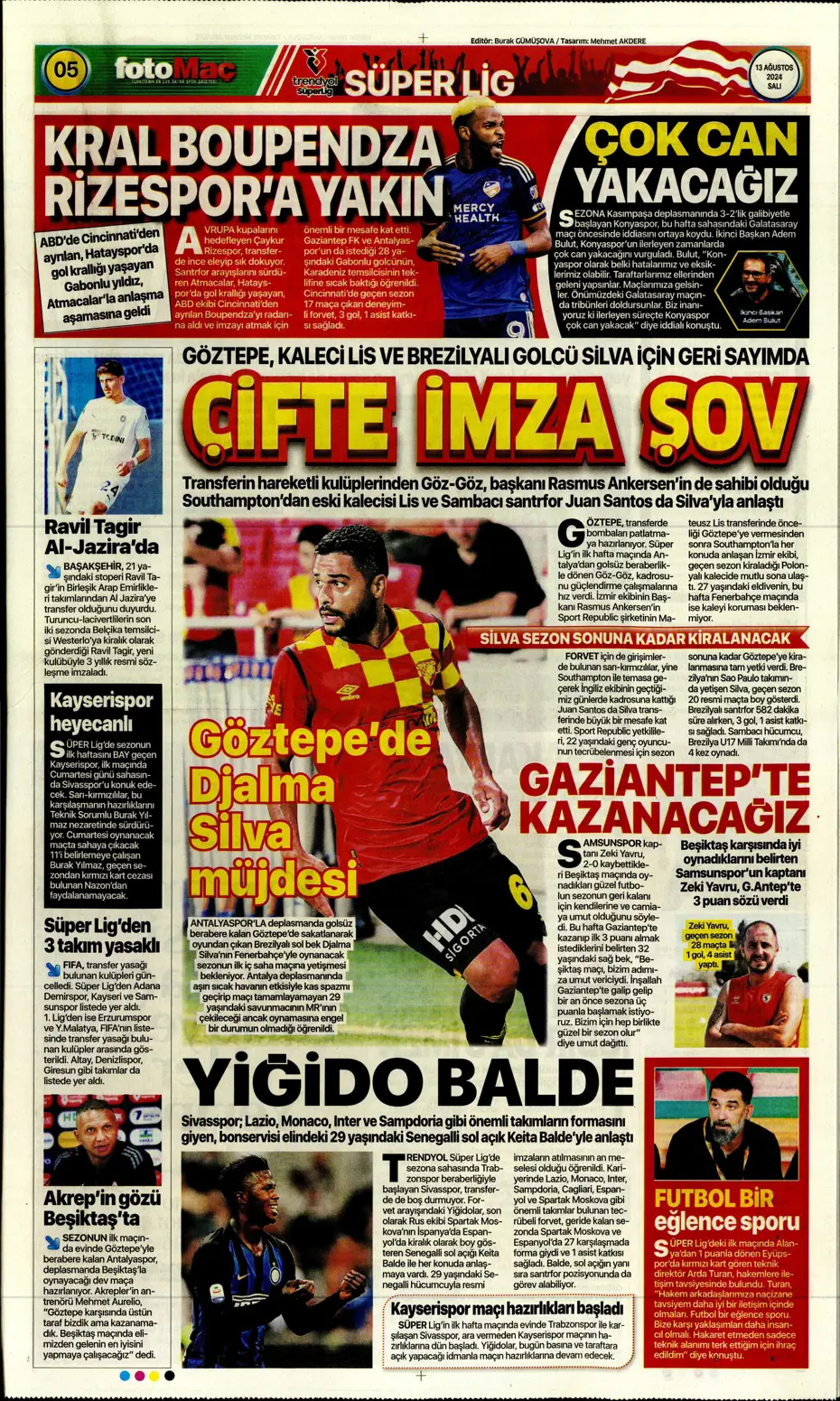 "Szymanski'ye 27 milyon euroluk teklif" | Sporun manşetleri - 15