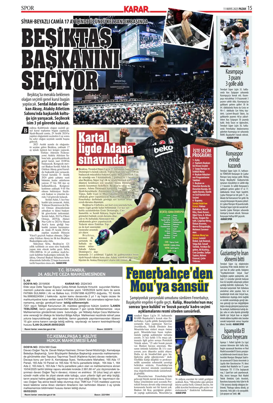 "Cimbom şampiyo..." | Sporun manşetleri - 17