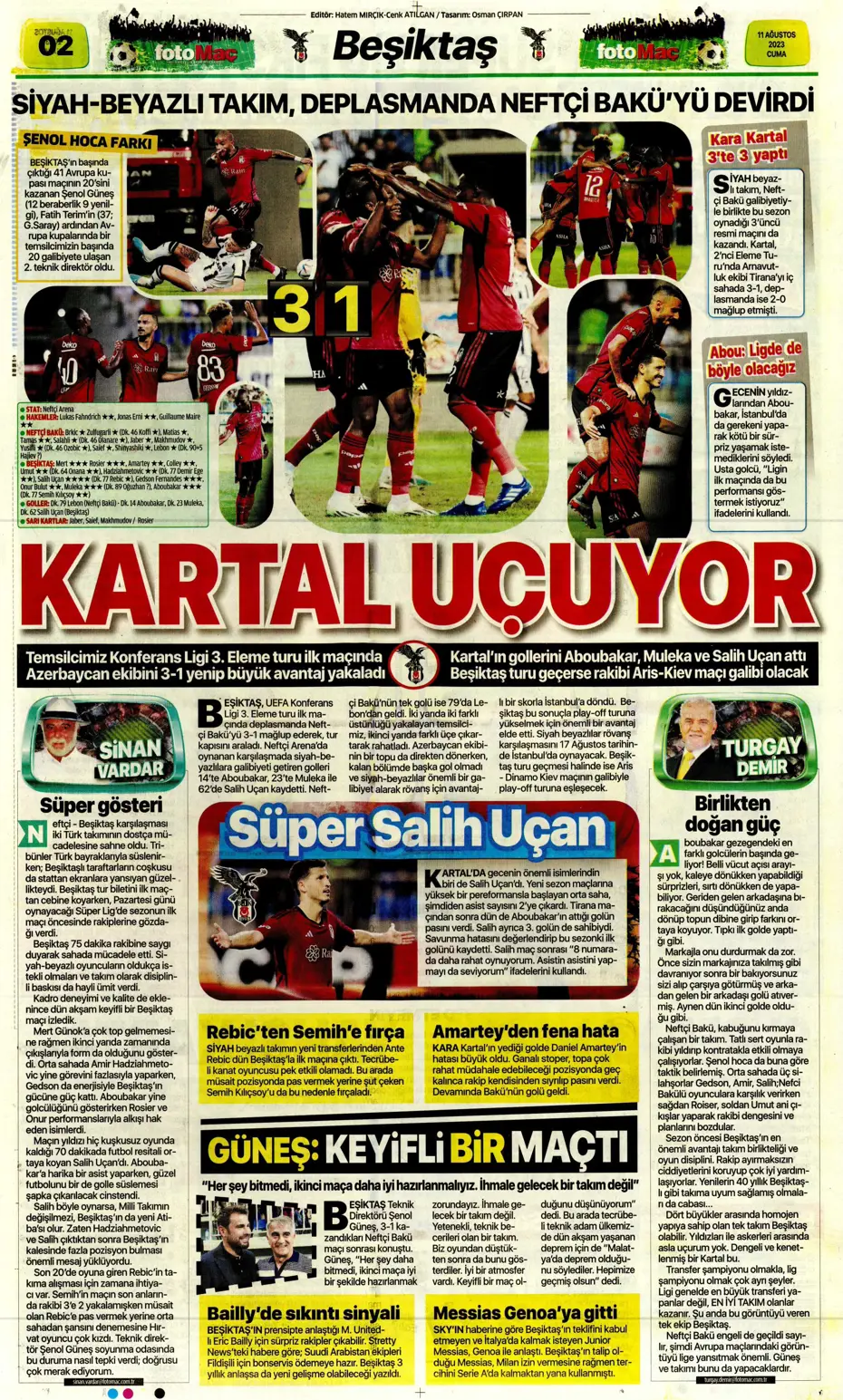 "Cengiz Ünder için yeni görüşme" | Sporun manşetleri (11 Ağustos 2023) - 18 "Cengiz Ünder için yeni görüşme" | Sporun manşetleri (11 Ağustos 2023) - 18