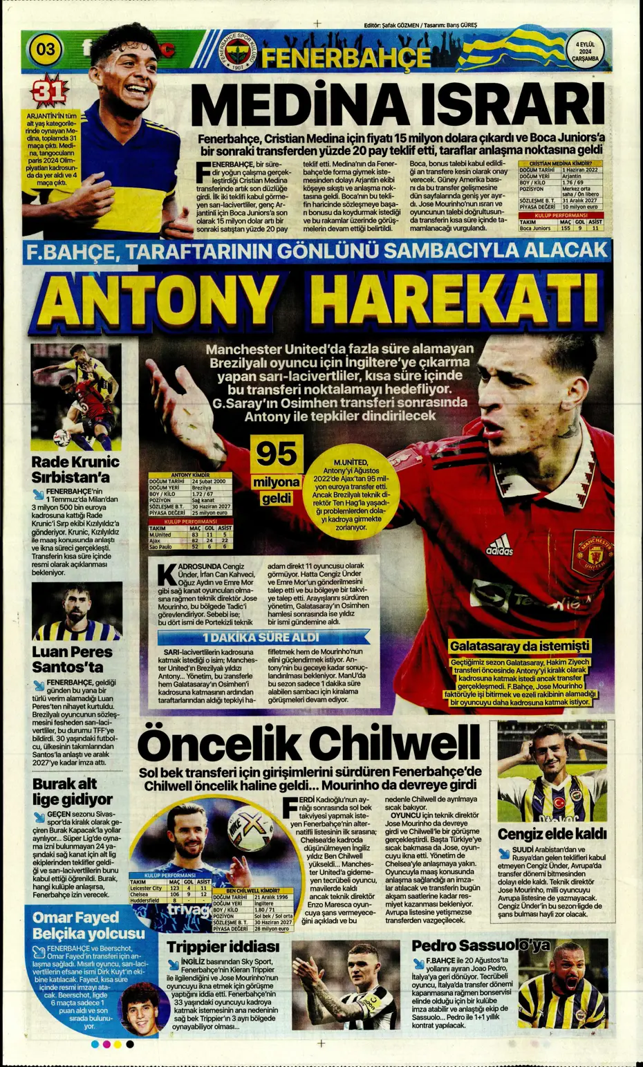 "Dünya Osimhen'i konuşuyor" | Sporun manşetleri (4 Eylül 2024) - 11