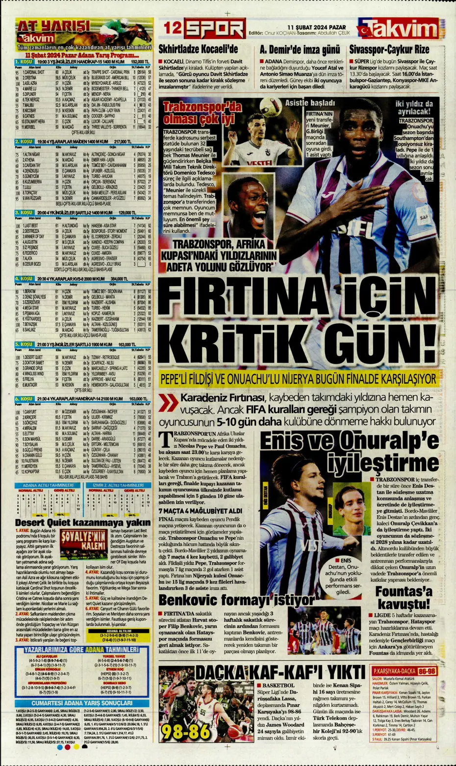 "30 saniyesi 7 milyon dolar" | Sporun manşetleri (11 Şubat 2024) - 37