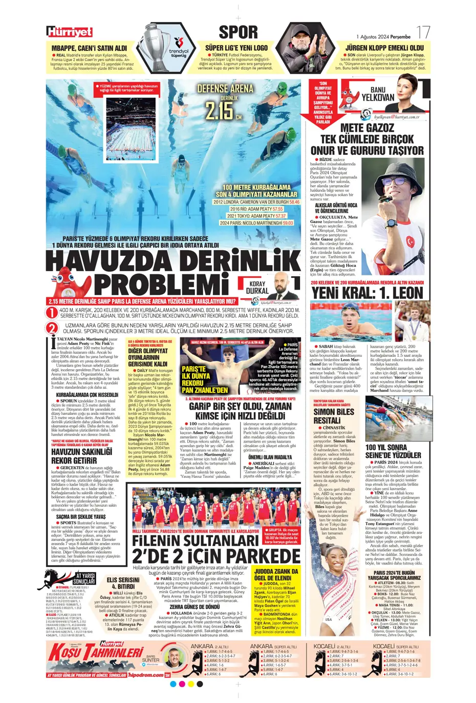 "McTominay Aslan oluyor" | Sporun manşetleri (1 Ağustos 2024) - 16 "McTominay Aslan oluyor" | Sporun manşetleri (1 Ağustos 2024) - 16