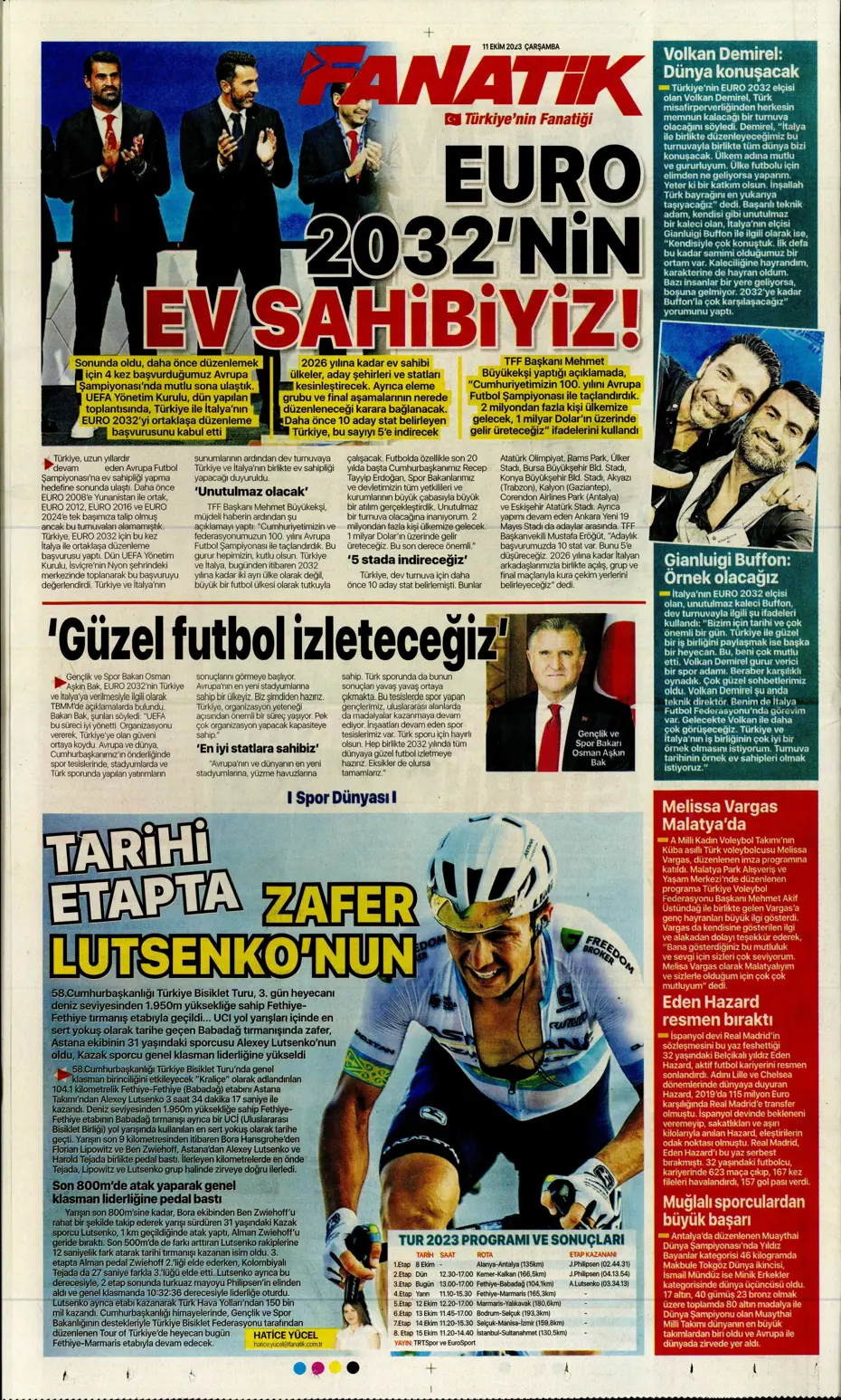 "Sergio Oliveira'ya yol göründü" | Sporun manşetleri (11 Ekim 2023) - 10