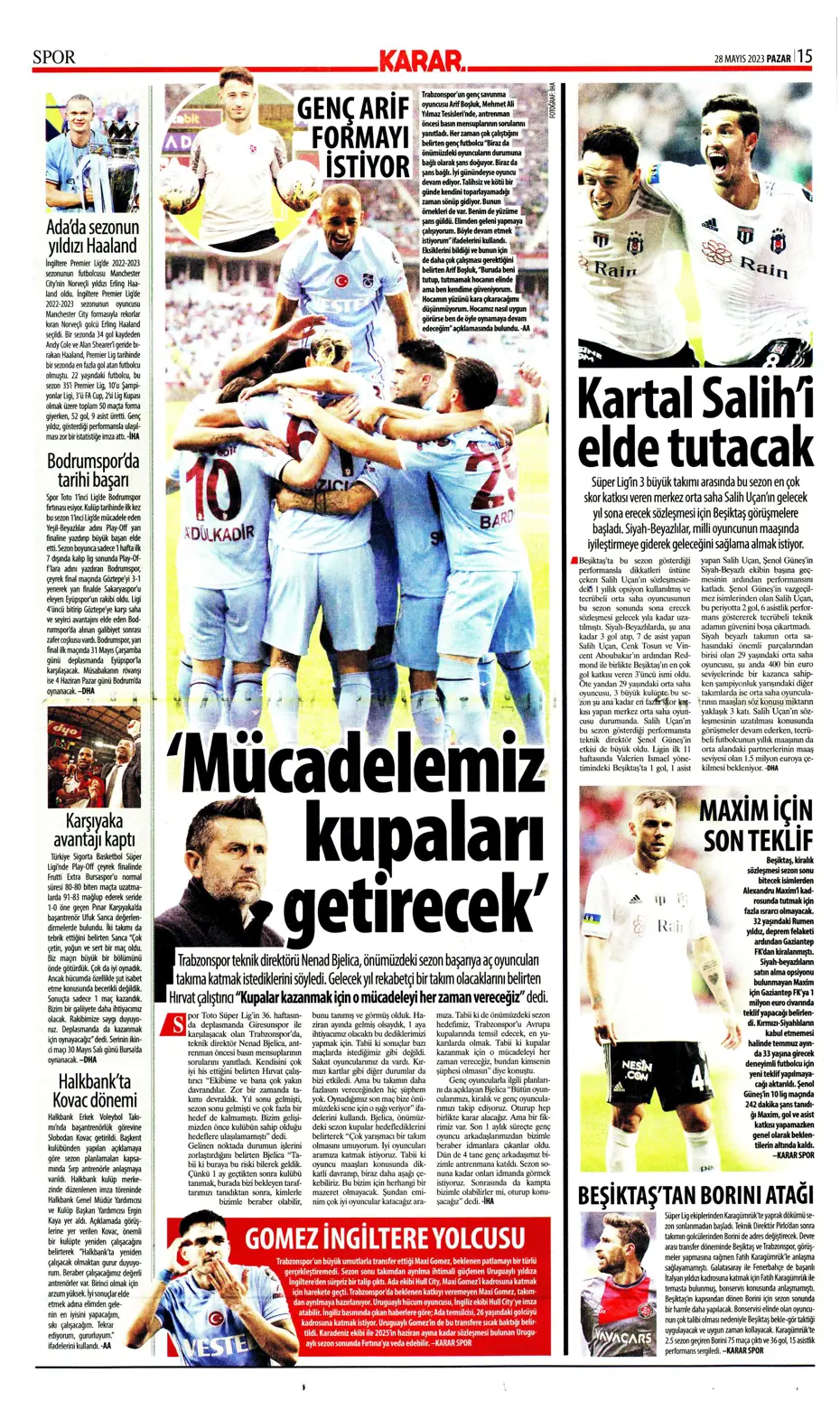 "Lukaku sürprizi" | Sporun manşetleri (28 Mayıs 2023) - 10