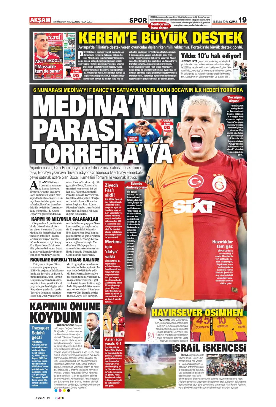 "Fenerbahçe'ye 1 milyar euroluk bomba" | Sporun manşetleri (18 Ekim 2024) - 4