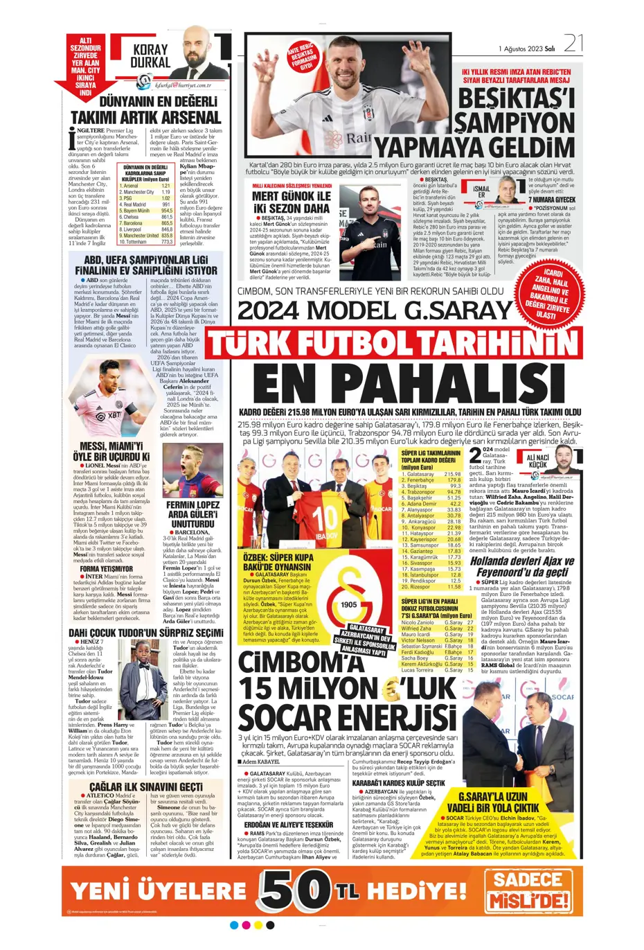 "Nelsson'un yerine Sergio Ramos" | Sporun Manşetleri - 18 "Nelsson'un yerine Sergio Ramos" | Sporun Manşetleri - 18