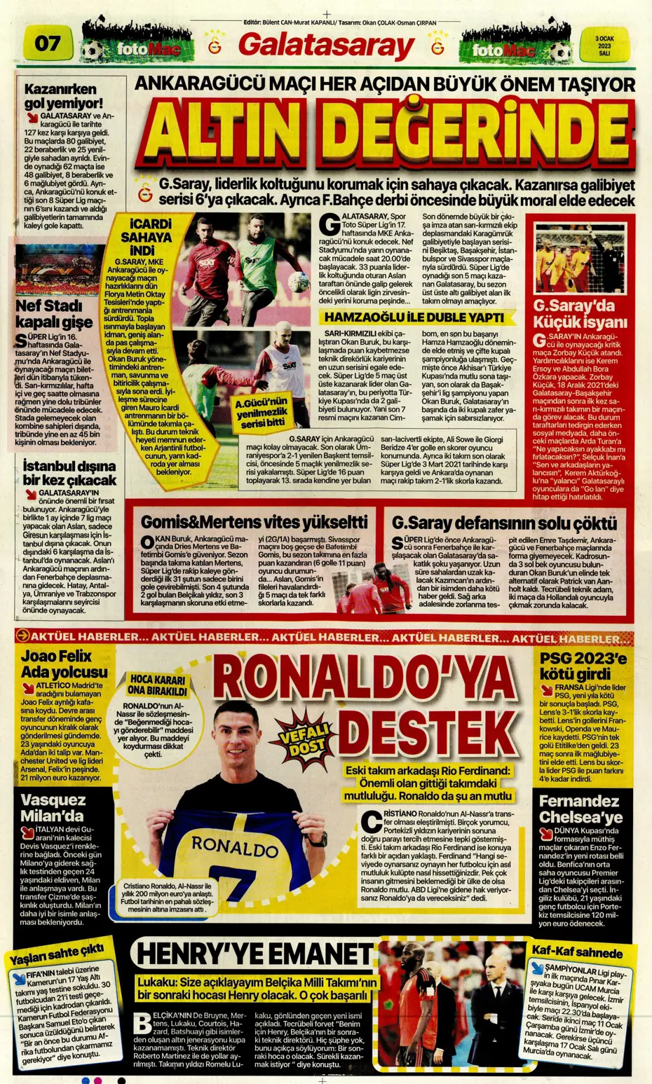 Sporun manşetleri (3 Ocak 2023) - 17