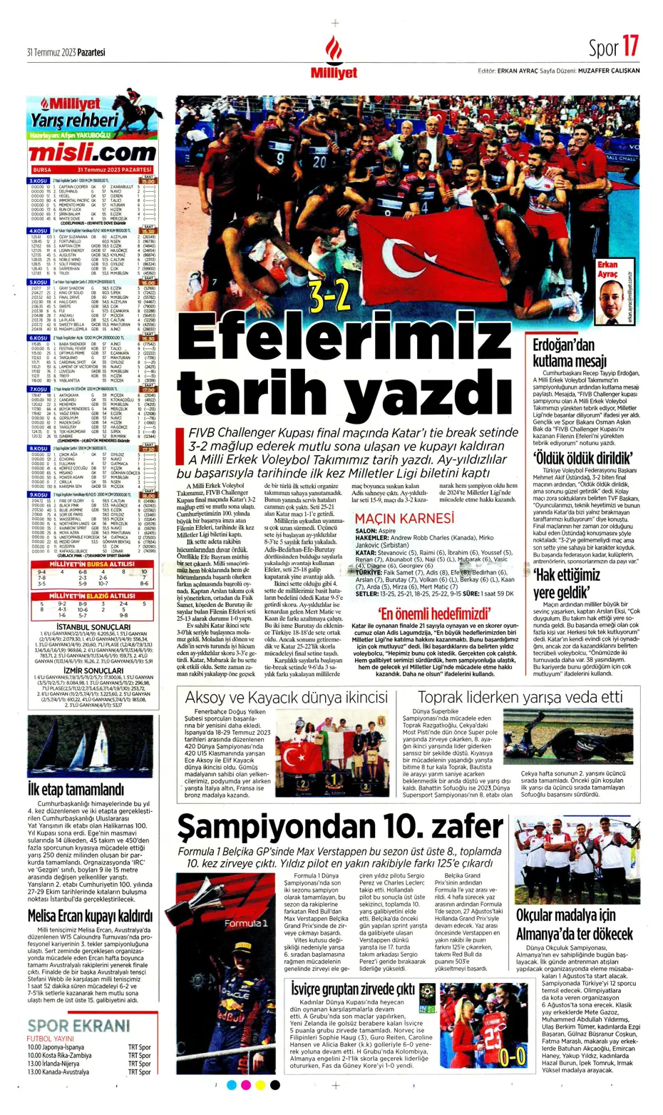 "Zaha'nın rövanşı Felix" | Sporun Manşetleri (31 Temmuz 2023) - 22