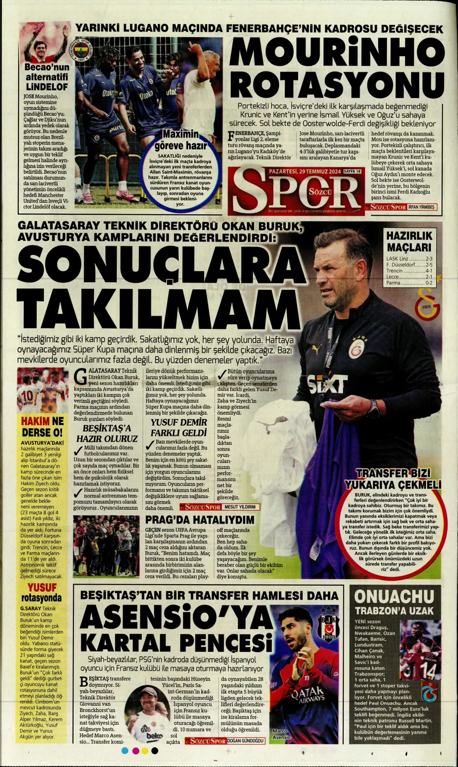 "Mourinho'nun prensi Kovacic" | Sporun manşetleri - 28 "Mourinho'nun prensi Kovacic" | Sporun manşetleri - 28