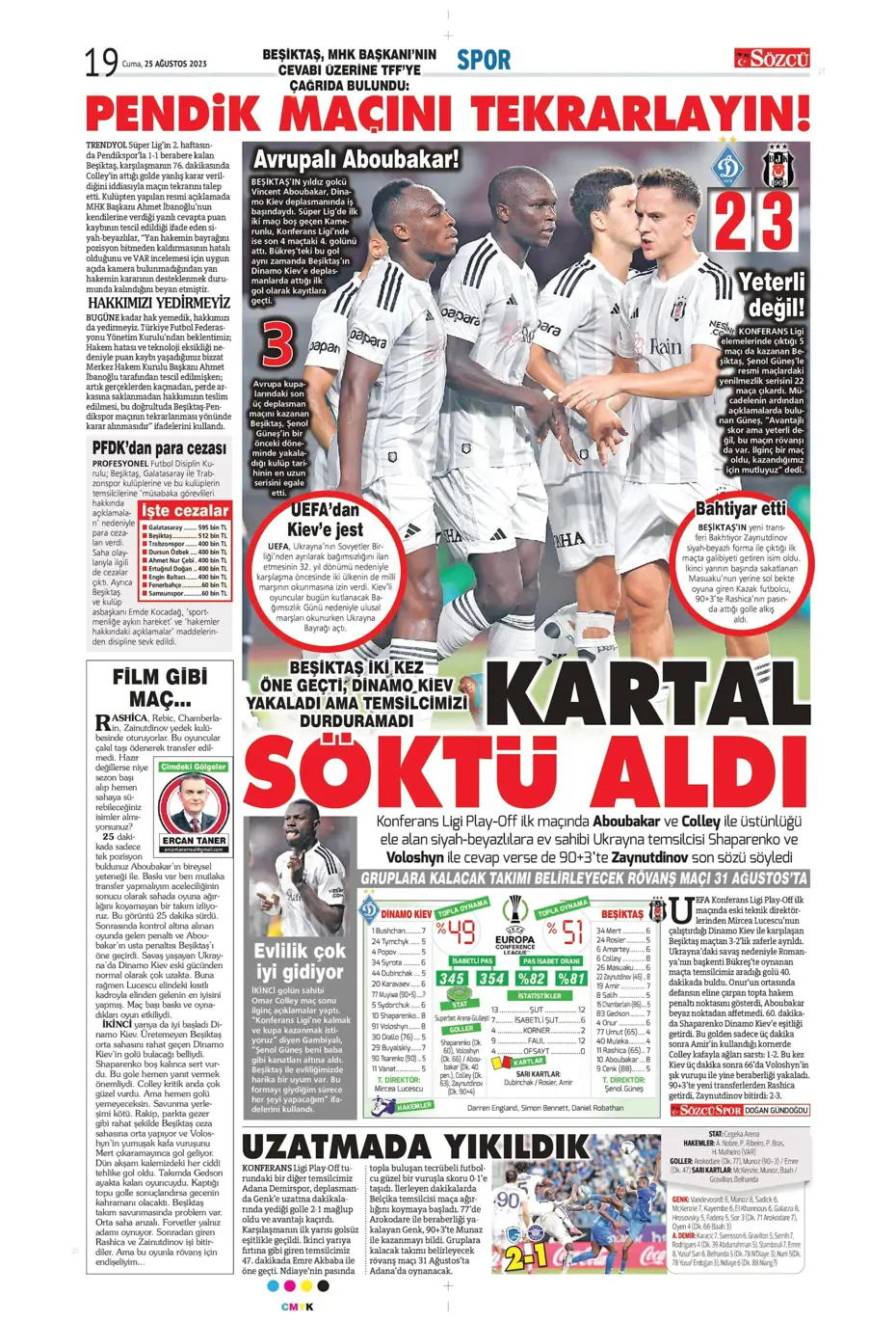 "Fenerbahçe'den 5'i 1 yerde" | Sporun manşetleri (25 Ağustos 2023) - 36