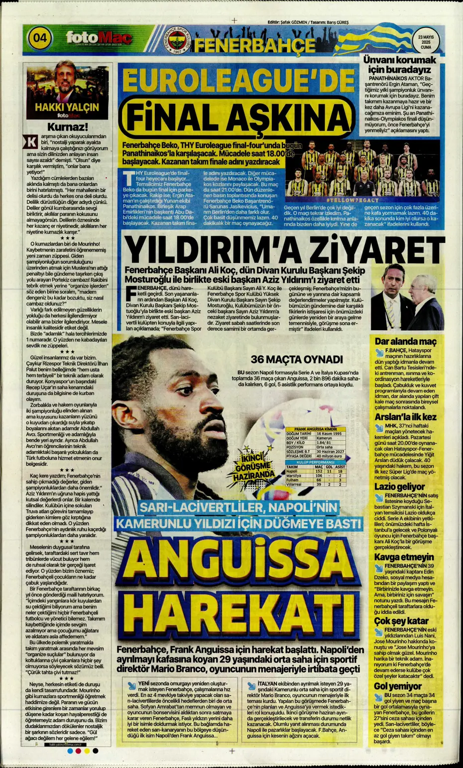 "Fenerbahçe'de sola süper yıldız: Jack Grealish" | Sporun manşetleri - 12